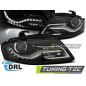 Fari Anteriori Luci Diurne DRL Nero per Audi A4 B8 04/2008-2011 (Cod. TT-LPAUC6)