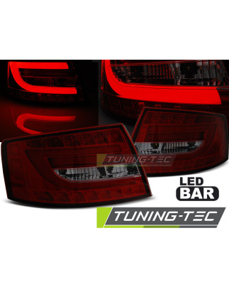 Fanali Posteriori LED Rosso Fumé per Audi A6 C6 7PIN 04/2004-2008 (Cod. TT-LDAUC6)