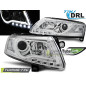 Fari Anteriori Luci Diurne DRL Cromato per Audi A6 C6 04/2004-2008 (Cod. TT-LPAUC7)