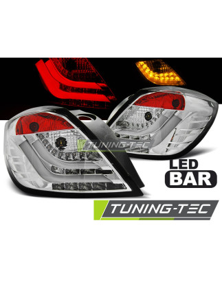 Fanali Posteriori LED Cromato per Opel Astra H 3D 03/2004-2009 (Cod. TT-LDOP47)
