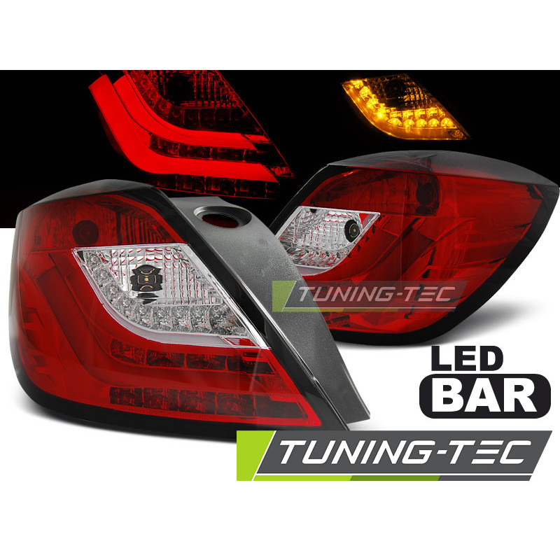 Fanali Posteriori LED Rosso/bianco per Opel Astra H 3D 03/2004-2009 (Cod. TT-LDOP48)