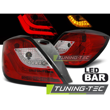 Fanali Posteriori LED Rosso/bianco per Opel Astra H 3D 03/2004-2009 (Cod. TT-LDOP48)