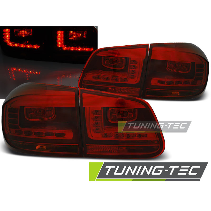 Fanali Posteriori LED Rosso Fumé per Volkswagen Tiguan 07/2011-12/2015 (Cod. TT-LDVWD3)