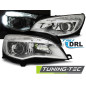 Fari Anteriori con Luci Diurne Luci Diurne DRL Cromato per Opel Astra J Tru 2010-2012 (Cod. TT-LPOP9