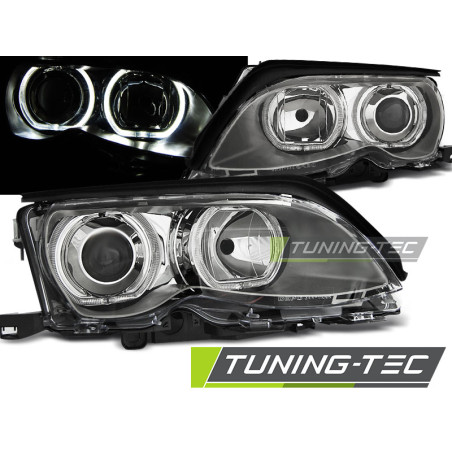 Fari Anteriori Angel Eyes per BMW E46 09/2001-03/2005 (Cod. TT-LPBMD7)