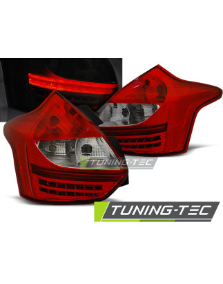 Fanali Posteriori LED Rosso/bianco per Ford Focus 3 2011-10/2014 (Cod. TT-LDFO38)