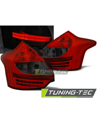 Fanali Posteriori LED Rosso Fumé per Ford Focus 3 2011-10/2014 (Cod. TT-LDFO39)