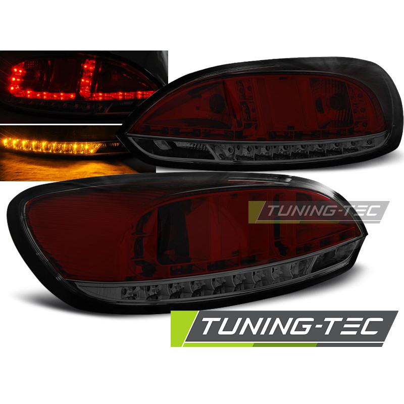 Fanali Posteriori LED Rosso Fumé per Volkswagen Scirocco Iii 2008-04/2014 (Cod. TT-LDVWC4)