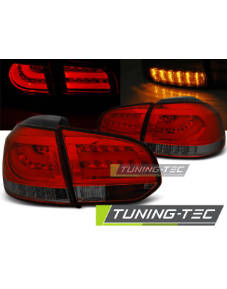 Fanali Posteriori LED Rosso Fumé per Volkswagen Golf 6 10/2008-2012 (Cod. TT-LDVWD0)