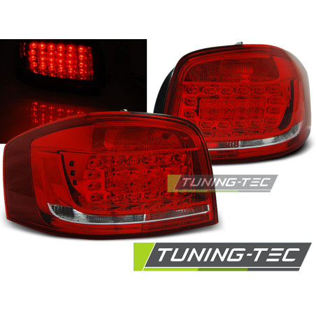 Fanali Posteriori LED Rosso/bianco per Audi A3 2008-2012 (Cod. TT-LDAUB6)