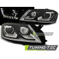 Fari Anteriori Luci Diurne Nero per Volkswagen Passat B7 10/2010-10/2014 (Cod. TT-LPVWK4)