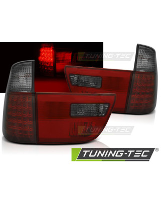 Fanali Posteriori LED Rosso Fumé per BMW X5 E53 09/1999-2006 (Cod. TT-LDBMA4)