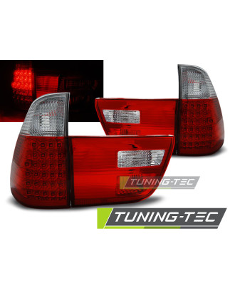 Fanali Posteriori LED Rosso/bianco per BMW X5 E53 09/1999-2006 (Cod. TT-LDBMA3)