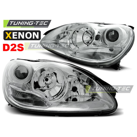 Fari Anteriori Cromato per Mercedes-Benz W220 S-klasa 10/2002-05/2005 (Cod. TT-LPME35)