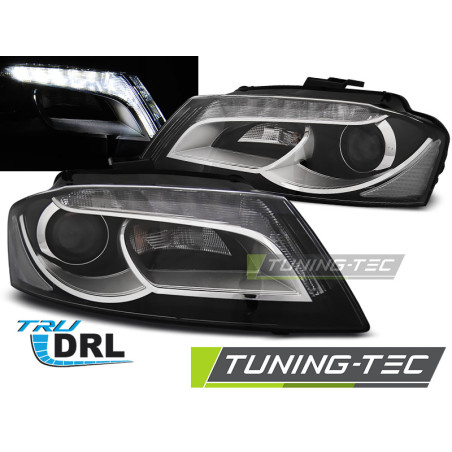 Fari Anteriori Luci Diurne DRL Nero per Audi A3 8P 2008-2012 (Cod. TT-LPAUD3)