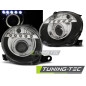 Fanali Posteriori LED LED Nero per Fiat 500 Projektor 2007-2015 (Cod. TT-LPFI22)