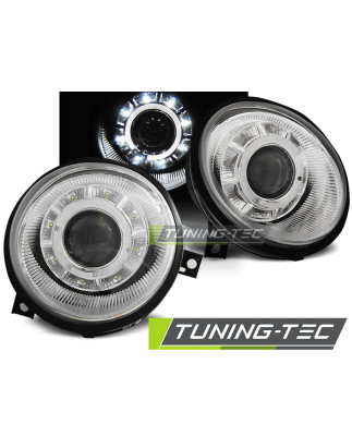 Fari Anteriori Luci Diurne Cromato per Volkswagen Lupo 1998-2005 (Cod. TT-LPVWK9)