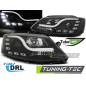 Fari Anteriori Luci Diurne DRL Nero per Volkswagen Jetta Vi 01/2011-2018 (Cod. TT-LPVWL5)