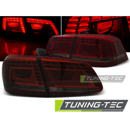 Fanali Posteriori LED Rosso Fumé per Volkswagen Passat B7 10/2010-10/2014 (Cod. TT-LDVWD6)