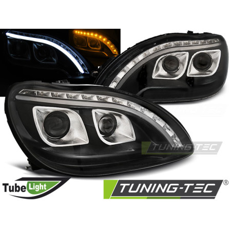 Fari Anteriori Nero per Mercedes-Benz W220 S-klasa 09/1998-05/2005 (Cod. TT-LPME97)