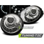 Fari Anteriori Luci Diurne Cromato per Volkswagen New Beetle 10/1998-05/2005 (Cod. TT-LPVWL6)
