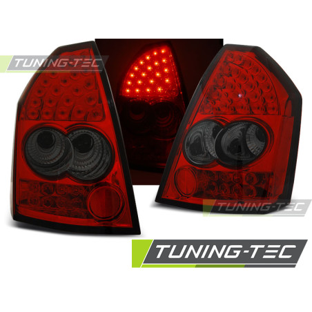 Fanali Posteriori LED Rosso Fumé per Chrysler 300C 2005-2008 (Cod. TT-LDCH04)