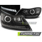 Fari Anteriori Luci Diurne Nero per Skoda Octavia 2009-2012 (Cod. TT-LPSK23)