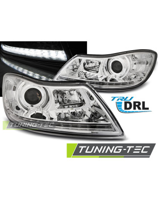 Fari Anteriori Luci Diurne DRL Cromato per Skoda Octavia 2009-2012 (Cod. TT-LPSK24)