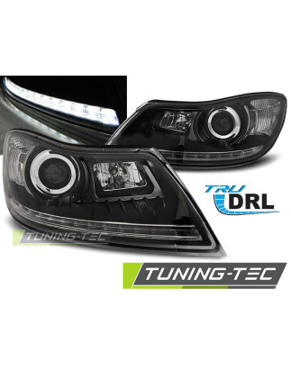 Fari Anteriori Luci Diurne DRL Nero per Skoda Octavia 2009-2012 (Cod. TT-LPSK25)