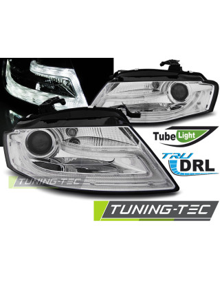 Fari Anteriori Luci Diurne DRL Cromato per Audi A4 B8 04/2008-2011 (Cod. TT-LPAUC9)