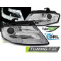 Fari Anteriori Luci Diurne DRL Cromato per Audi A4 B8 04/2008-2011 (Cod. TT-LPAUC9)