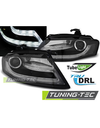 Fari Anteriori Luci Diurne DRL Nero per Audi A4 B8 04/2008-2011 (Cod. TT-LPAUD0)