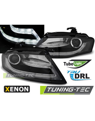 Fari Anteriori Luci Diurne DRL Nero per Audi A4 B8 04/2008-2011 (Cod. TT-LPAUD2)