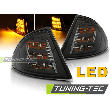 Indicatori Anteriori LED Nero per BMW E46 05/1998-08/2001 (Cod. TT-KPBM50)
