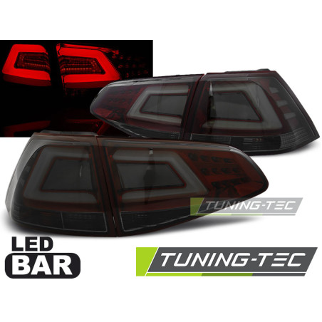 Fanali Posteriori LED Rosso Fumé per Volkswagen Golf 7 2013-2017 (Cod. TT-LDVW07)