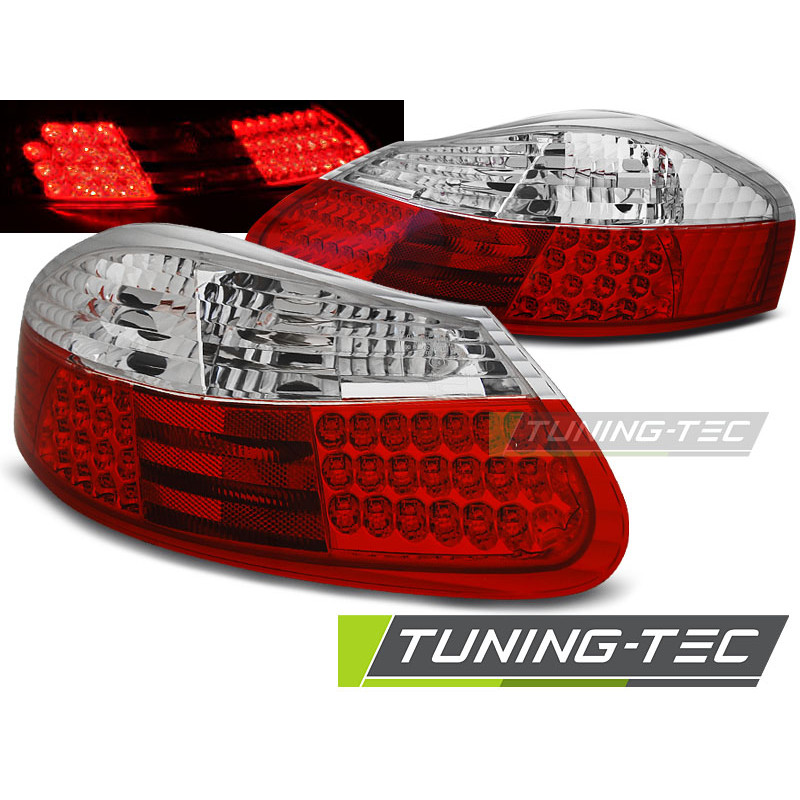 Fanali Posteriori LED Rosso/bianco per Porsche Boxster 1996-2004 (Cod. TT-LDPO05)