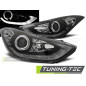 Fari Anteriori con Luci Diurne Luci Diurne LED Nero per Hyundai Elantra 11/2010-2015 (Cod. TT-LPHU09