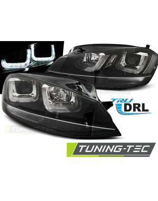 Fari Anteriori LED Nero per Volkswagen Golf 7 11/2012-2017 (Cod. TT-LPVWM3)