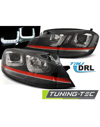Fari Anteriori LED Nero per Volkswagen Golf 7 2012-2017 (Cod. TT-LPVWM2)