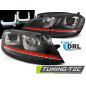 Fari Anteriori LED Nero per Volkswagen Golf 7 2012-2017 (Cod. TT-LPVWM2)
