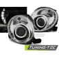 Fanali Posteriori LED LED Cromato per Fiat 500 2007-2015 (Cod. TT-LPFI23)