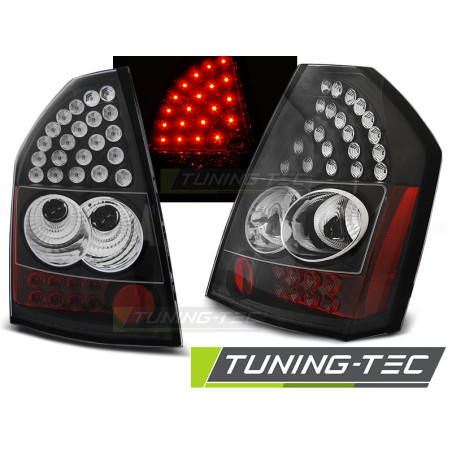 Fanali Posteriori LED Nero per Chrysler 300C/300 2008-2010 (Cod. TT-LDCH12)