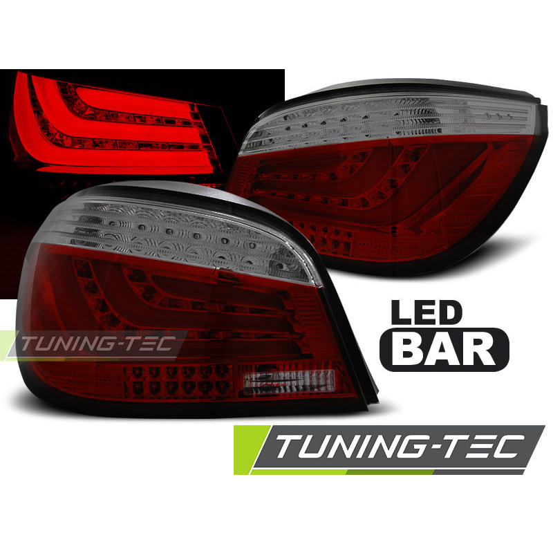 Fanali Posteriori LED Rosso Fumé per BMW Serie 5 E60 03/2007-12/2009 (Cod. TT-LDBMD7)