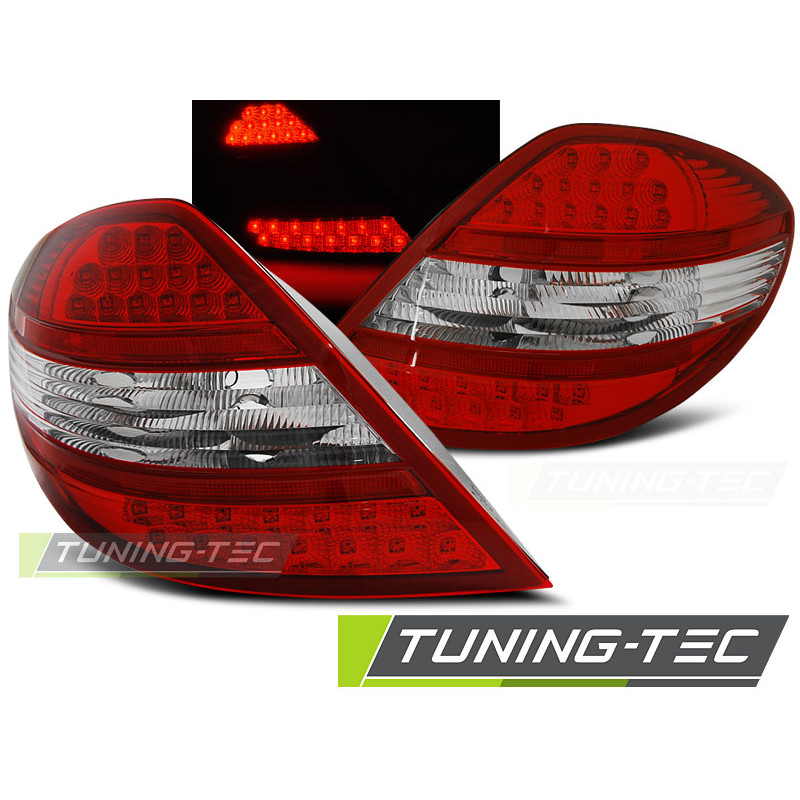 Fanali Posteriori LED Rosso/bianco per Mercedes-Benz R171 Slk 2004-2011 (Cod. TT-LDME56)