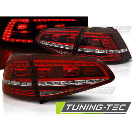 Fanali Posteriori LED Rosso/bianco per Volkswagen Golf 7 2013-2017 (Cod. TT-LDVWE8)