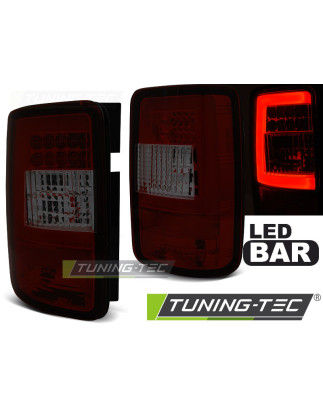 Fanali Posteriori LED Rosso Fumé per Volkswagen Caddy 2003-03/2014 (Cod. TT-LDVWF7)