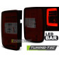 Fanali Posteriori LED Rosso Fumé per Volkswagen Caddy 2003-03/2014 (Cod. TT-LDVWF7)