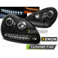 Fari Anteriori Luci Diurne Nero per Porsche Cayenne 2002-2006 (Cod. TT-LPPO04)