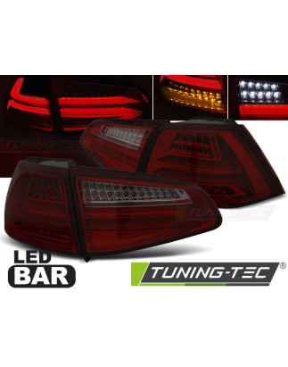 Fanali Posteriori LED Rosso Fumé per Volkswagen Golf 7 2013-2017 (Cod. TT-LDVWG5)