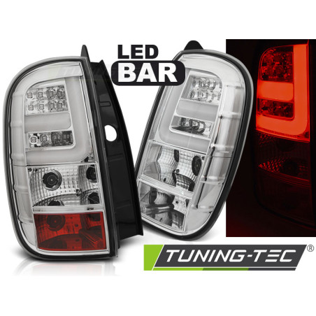 Fanali Posteriori LED Cromato per Dacia Duster Dal 04/2010 (Cod. TT-LDDA01)